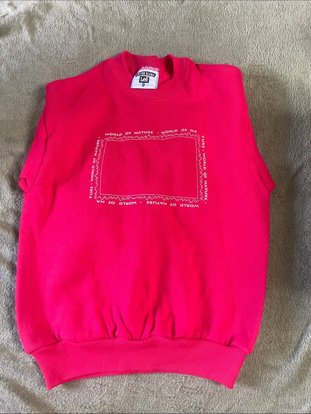 Lee Kids Red Crewneck Sweatshirt with Center Print